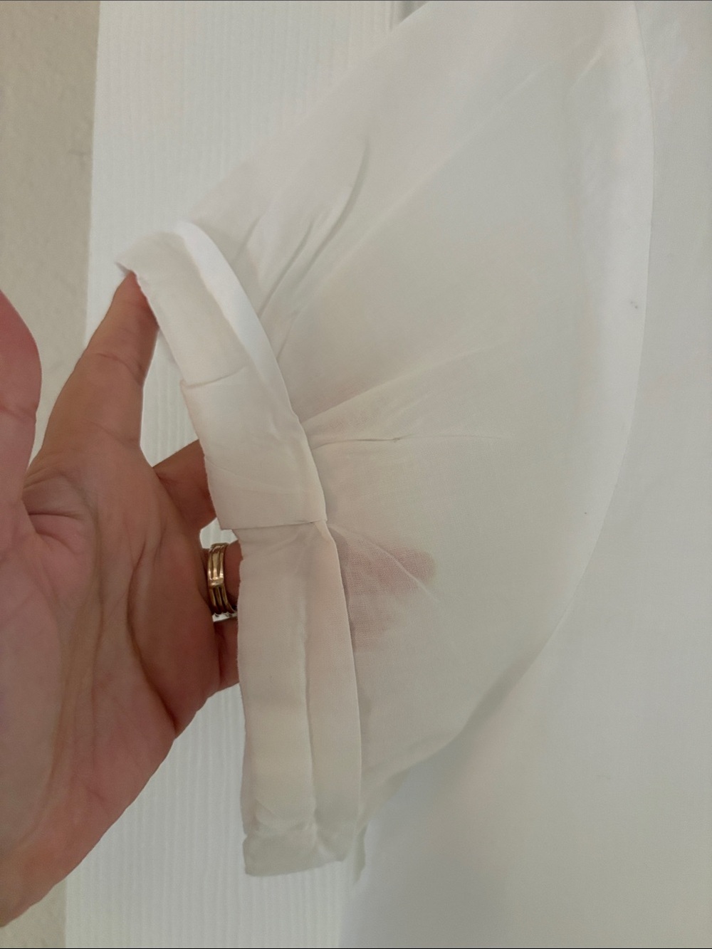 GAP White Short Sleeve Button-Down Blouse - Picture 5 of 10